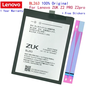 Lenovo Originálne Batérie 3100Mah BL263 Náhrada za spoločnosť Lenovo ZUK Z2 PRO Z2pro Chytrý Mobilný Telefón Batéria