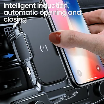 Bezdrôtová Nabíjačka do Auta Držiaka Telefónu, pre iPhone 12 Pro Max 11 8 Samsung S20 Poznámka 20 Ultra Auto Indukčné Rýchle Bezdrôtové Nabíjanie
