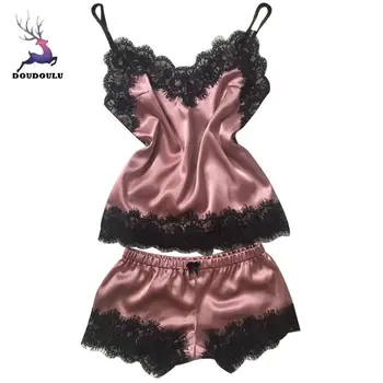 Módy Sexy Čipka Sleepwear Bielizeň Pokušenie Babydoll Bielizeň Nightdress odev bez rukávov FemmeDe Nightgowns #SS