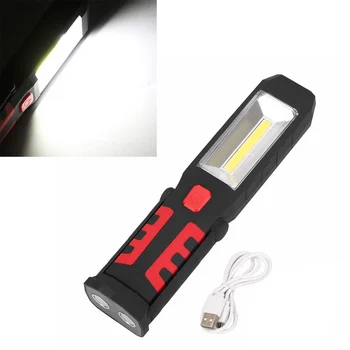 HOT COB LED Magnetic Work Light Car Garage Mechanic Home Rechargeable Torch Lamp NDS66