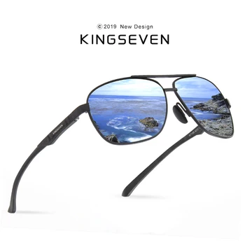 KINGSEVEN 2019 Značky Mužov Hliníkové slnečné Okuliare HD Polarizované UV400 Zrkadlo Muž Slnečné Okuliare Ženy, Pre Mužov Oculos de sol