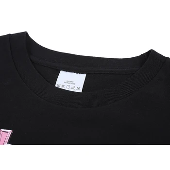 ASAP Rocky Portrét Grafické Estetika T-shirts Hip Hop Bavlna Krátky Rukáv Voľné Pár T-Shirt