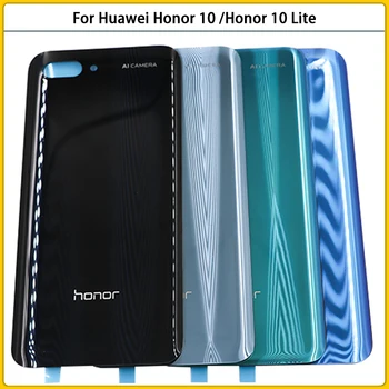 Nové Honor10 Zadné Bývanie Prípade Huawei Honor 10 /Česť 10 Lite Sklenený Kryt Batérie Dvere, Zadný Kryt Stick Lepidlo Náhradné