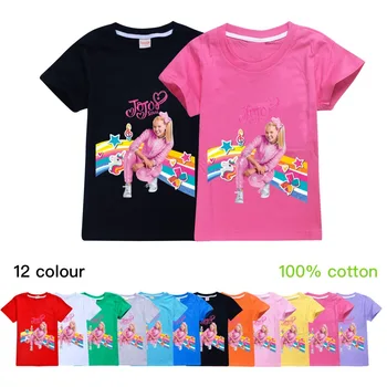 Letné 3-12 Rok Dievčatá tričko radu jojo Siwa Tlač Oblečenie Pre Deti