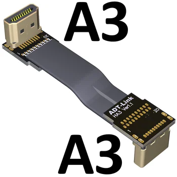 A-A Leteckých PTZ Štít HDMI Flexibilné Ploché Stužkový Kábel ,FFC FPV HDMI 2.0 Kábel Štandardné Mužov a žien Skladacia axiálne koleno Kábel