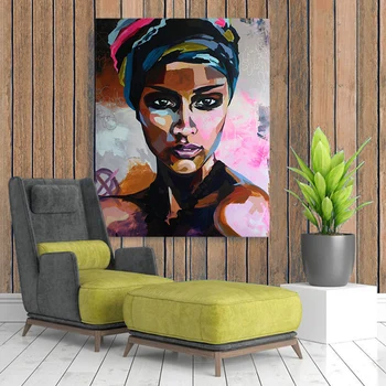 Farba číslo umenie, maľovanie podľa čísel Abstrakt ľudské ženské osobnosti Obývacia izba závesné dekoratívne obrázky
