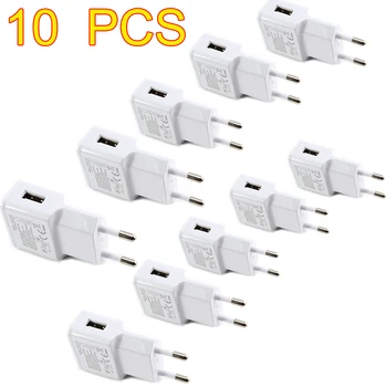10PCS/veľa 5V 2A EÚ Plug Stenu Cestovný USB Nabíjací Adaptér + Micro USB Kábel Pre Samsung galaxy S4 S5 S6 poznámka 3 2 Pre Xiao