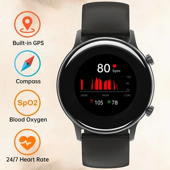 UMIDIGI Urun Smart Hodinky GPS Muži Ženy 5ATM Vodotesný Pre Android IOS Hodiny Srdcového rytmu Spánku Monitorovanie Smartwatch