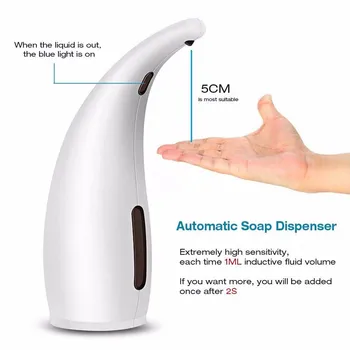 Touchless Automatický Senzor Dávkovač tekutého Mydla návrh Na Domácej Kuchyni 300 ML kúpeľňa doplnky, dávkovač na mydlo