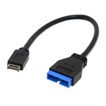 HOT-USB 3.1 Predný Panel Hlavičke USB 3.0 20kolíkový Hlavičky Predlžovací Kábel pre ASUS Dosku 20 cm