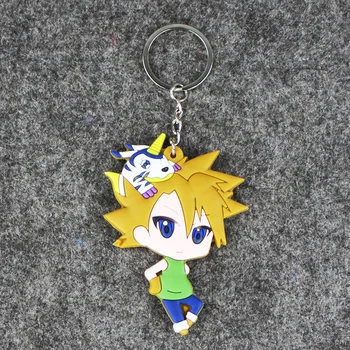 7-8 cm 8pcs/veľa Komiksu, Anime Digimon Dobrodružstvo PVC Keychain Deti Hračky prívesok Zvierat Prívesok Hračka pre deti je dar