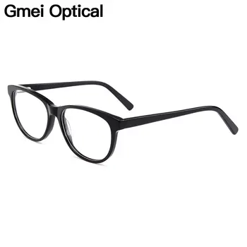 Gmei Optické Acetát Cat Eye Plný Rim Ženy Optické Okuliare Rámy Pre Krátkozrakosť Presbyopia Okuliare S Jar Závesy YH6024