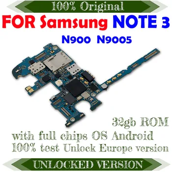Pre Samsung Galaxy NOTE 3 N900 N9005 32GB pôvodný dosky Európe verzia odomknutý doske plne funkčnú Logiku rada