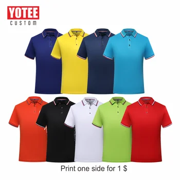 YOTEE 2020 lete priedušná-krátke rukávy camisa polo trend vlastné bežné POLO tričko mužov a žien vlastné tričká