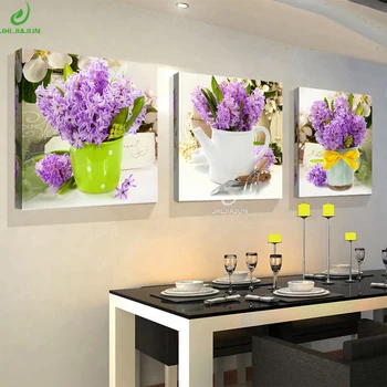 3 Kus Plátno Tlačiť Kvety Plagát Ovocie Váza Obrazy Pre Kuchyni Domáce Dekorácie Modulárny Obrazy Pre Obývacia Izba