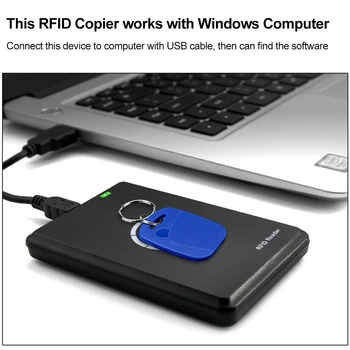 RFID Čítačku Kariet Spisovateľ 125KHz 13.56 MHz RFID Kopírka / Rozmnožovacie USB Zapisovať Tlačidlo fobs Karty ID IC EM UID EM4305 T5577 Značky