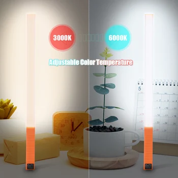 Prenosné Vreckové LED Video Svetlo na Fotografovanie na Čítanie Nastaviteľný Jas Farebná Teplota + Diaľkové Ovládanie, USB Nabíjací Kábel