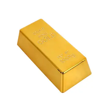 Zberateľské Zlata Dvere Stop Simulácie Plastové Deluxe Paperweigh Suvenír Mince Tvorivé Rekvizity Úrad Zlatá Zlatá Tehla Shop