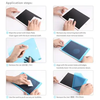 2 KS Papiera-Textúrou Proti Oslneniu Matný PET Screen Protector pre iPad 10.2 10.5 10.9 11, Ako je Papier Písanie, Maľovanie Film