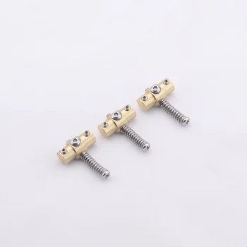 1 Sada ( 3 Kusy ) GuitarFamily Vintage Mosadz Most Sedlo Na Tele Štýl Most ( #0743 ) Vyrobené V Japonsku