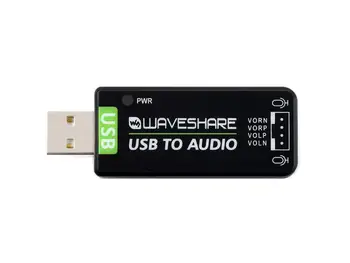 Waveshare USB Zvukovú Kartu, USB, Audio Modul, Vodič-Free, Externý Audio Prevodník Pre Raspberry Pi / Jetson Nano