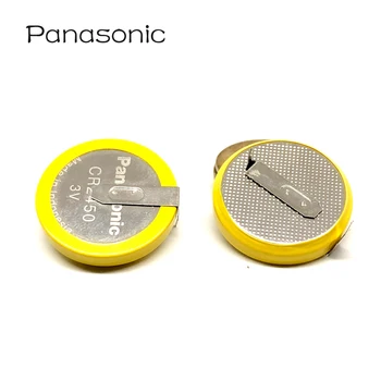 10pcs/veľa Panasonic CR2450 550mAh Tlačidlo Bunky Batérie 3V 180 Stupňov zváranie Spájkovanie Kolíky Bluetooth Sledovať CR 2450 Mince batérie