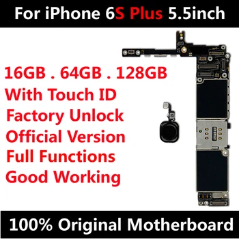Pre iPhone 6S Plus 5,5 palcový Pôvodný Dosky Factory Unlock Doske S Dotyk ID Plný Funkcie IOS Aktualizácia Podporu