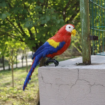 Realistické Papagáj Obrázok Umelé Vtáčie Realisticky Zvieracie Figúrky Miniatúr, Domáce Interiér Záhradné Dekorácie, Rekvizity Streľba