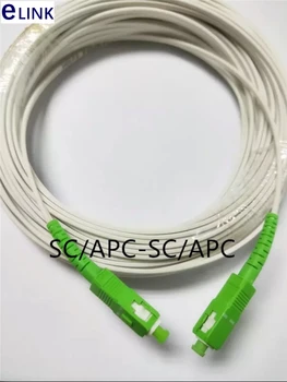 3ks 10M 1 Core SC/APC Drop optický patch kábel SM 2 ocelí Simplex FTTH Drop Kábel G652d jumper kábel vnútorné náhodné farby