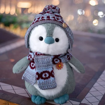 1PCS Mäkké Tvorivé Šatku Penguin Plyšové Hračky Kawaii plyšáka Doll Móda Hračka Baby Krásne Darčekové Dievčatá Vianočné Domova