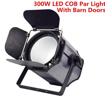 300W COB LED Par Svetlo s Stodola Dvere Hliníkové Led Strobe light Účinok Fáze Osvetlenie v Teplej Bielej RGBWA+UV 6in1 200W KLASU Par dj