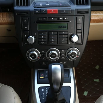 ABS Chrome, vhodný Na Land Rover Freelander 2 Roky 2007-2012 Aute Centrálne Ovládanie Hlasitosti Klimatizácia Gombík Kryt Výbava Príslušenstvo