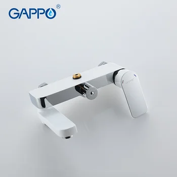 GAPPO sprcha systém Bielej Farbe Mosadze kúpeľni vaňa sprcha mixer nastavený vodopád daždi hlavu vaňou kohútiky