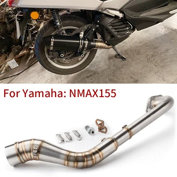 Pre Yamaha NMAX155 výfukových NMAX125 nmax 125 šál Motocykel výfuku stredný prepojenie potrubí kolektora prednej strane rúry