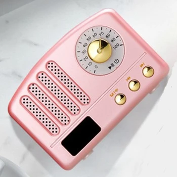 Retro Rádio - Prenosný Reproduktor Clic Vintage Štýl, Mini Veľkosť Bluetooth Reproduktor s FM Rádio