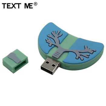 TEXT MI cartoon zelená nový strom usb2.0 4 GB 8 GB 16 GB 32 GB, 64 GB pero jednotku USB Flash Disk tvorivé darom Lásky