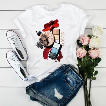Ženy 2020 3D Farby Akvarelové Módne Topy, Tričká T Oblečenie Tričko Dámske Dámy Grafické Ženský Čaj T-Shirt Oblečenie Ulzzang