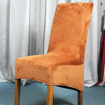 Velvet textílie Veľkosti XL s vysokou späť Európe štýl Stoličky Kryt sedadla Poťahy pre Reštaurácie, Hotelový Strany Banquet Vianoce