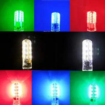 10pcs/veľa Led G4 12v modré svetlo, žiarovka G4 24v, modré LED 24v g4, modré led zadarmo g4 modrá G4 12v LED ČERVENÁ 220V MODRÁ g4 220v zelená led 12v