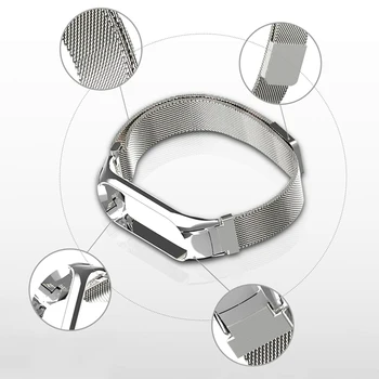 Milánske Magnetická Spona smart hodinky pásmo Pre Xiao mi Pásmo 5 Popruh Kompatibilné kovový Náramok Nahradenie Náramok Mi band 4 3