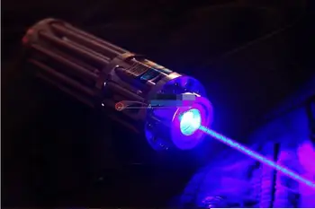 HORÚCE! Super Výkonný! 500000m 500w MW Modrého Lasera Ukazovatele mala načítavať pri 450 nm Baterka Horiace svetlo cigary/black/Napáliť Cigarety Lov