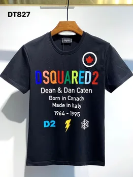 V zámorí Autentické 2020 NOVÉ T-Shirt D2 O-Krku Krátke tees rukáv Topy DSQ2 pánske Oblečenie DT827