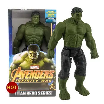 Akcia Obrázok Marvel Avengers 30 CM Black Panther Iron Man, Hulk Kapitán Amerika, Thor Thanos chlapec darček