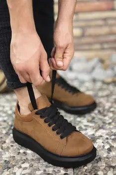 Semiš Čierne Pánske Tenisky farba ležérne topánky pohodlné, flexibilné módne kože svadobné ortopedické chôdzu pohodlie
