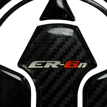 3D Carbon-vzhľad Motocykla Plynový Olej Palivo Spp Kryt Kotúča, karbónová Nálepka Chráni pre Kawasaki ER-6N ER6N 2009-