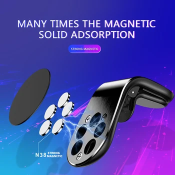 Luckybobi 360 Kovové Magnetické Telefón Držiak na Stojan pre iphone Samsung Xiao Auto Air Vent Magnetom Stánku v Aute GPS Mount Držiak