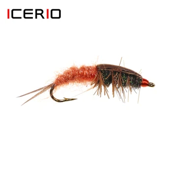 ICERIO 6PCS Stonefly Caddis Suchých Mušiek Pstruh Fly Rybárske Nástrahy #10