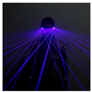 Výkon okuliare Fáze strana večer Červená Zelená Modrá Laserové Okuliare Laser tanec budúce technológie priestor ukázať prop