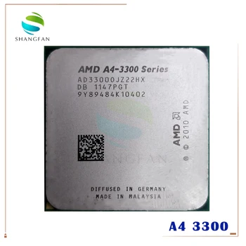 AMD A4 3300 A4-3300 2.5 GHz, 65W Dual-Core CPU Procesor AD3300OJZ22HX Socket FM1