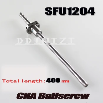 1pcs/veľa 12mm guľôčkovej skrutky SFU1204 400mmwith 1pc 1204 Ballnut CNC časti doprava Zadarmo